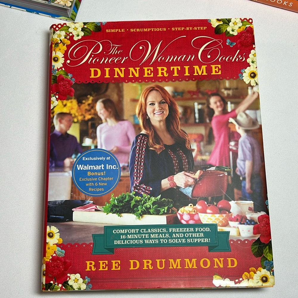 pioneer Woman Cooks Dinnertime, red larger book added bonus 6 new recipes. New